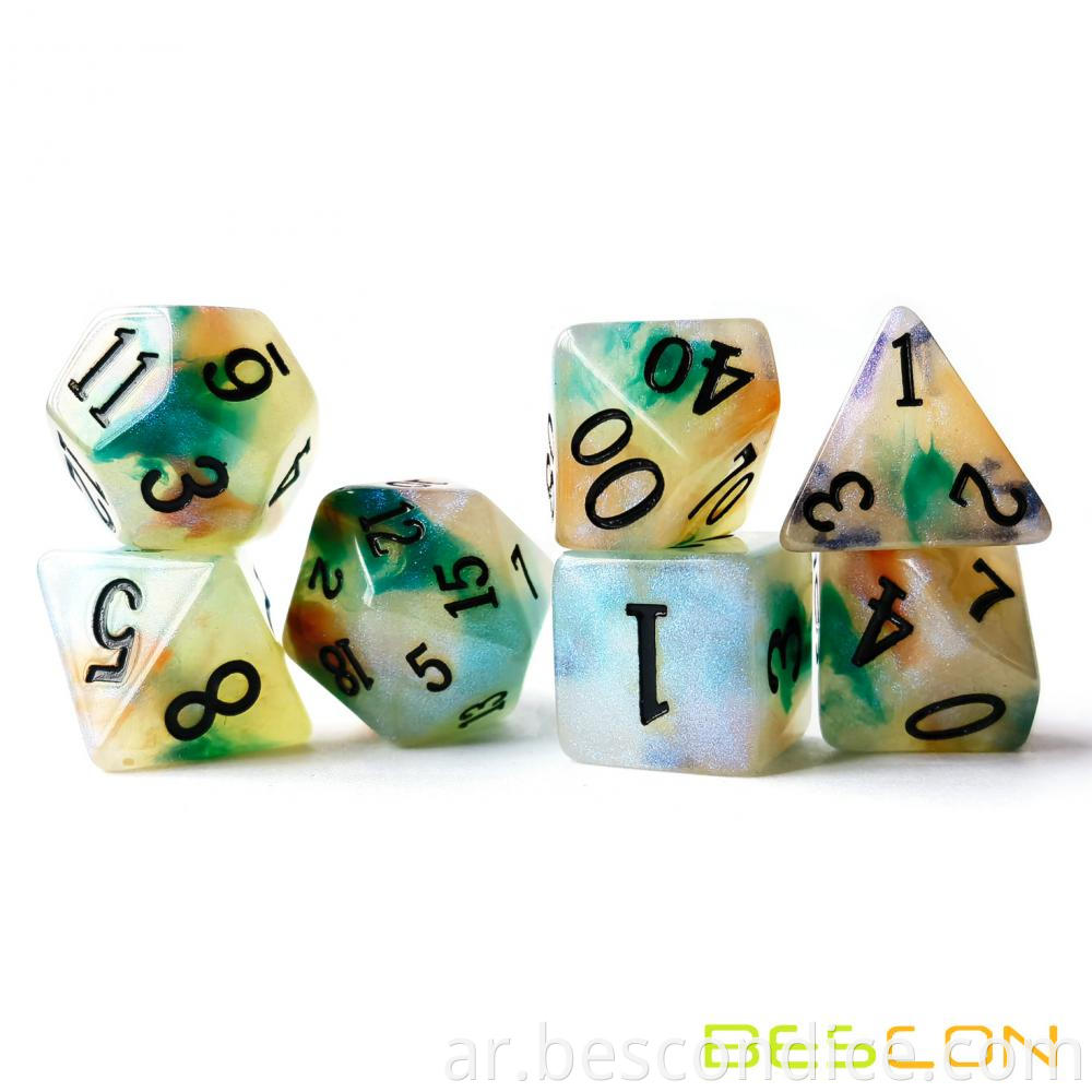 7 Piece Rpg Dice Set